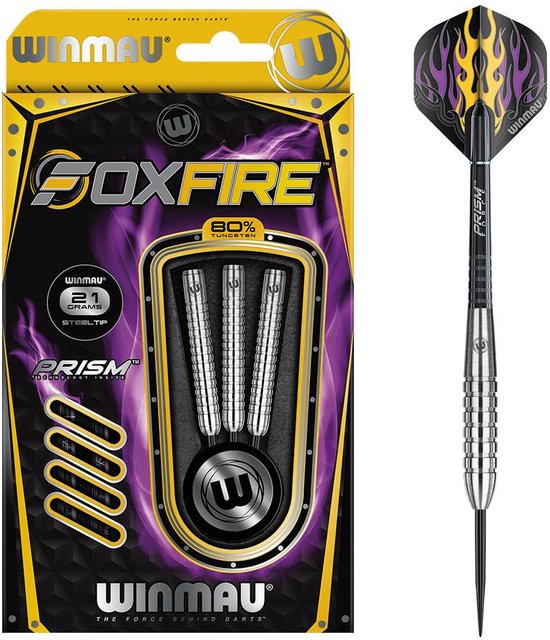WINMAU - Foxfire: Steeltip Tungsten Dartpijlen Professioneel - 28g van Winmau — afbeelding 4