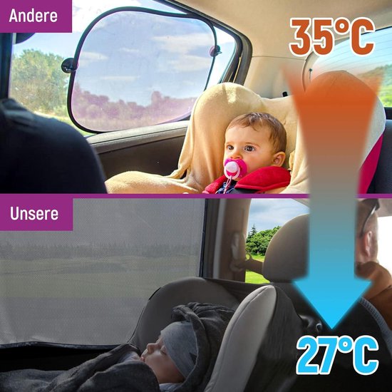 Gordijnen Tegen Inkijk, Suède, Verduistering, Zonwering Voor Auto Achter Zijruit Afneembaar Magnetisch Voor Auto Camping Zwart