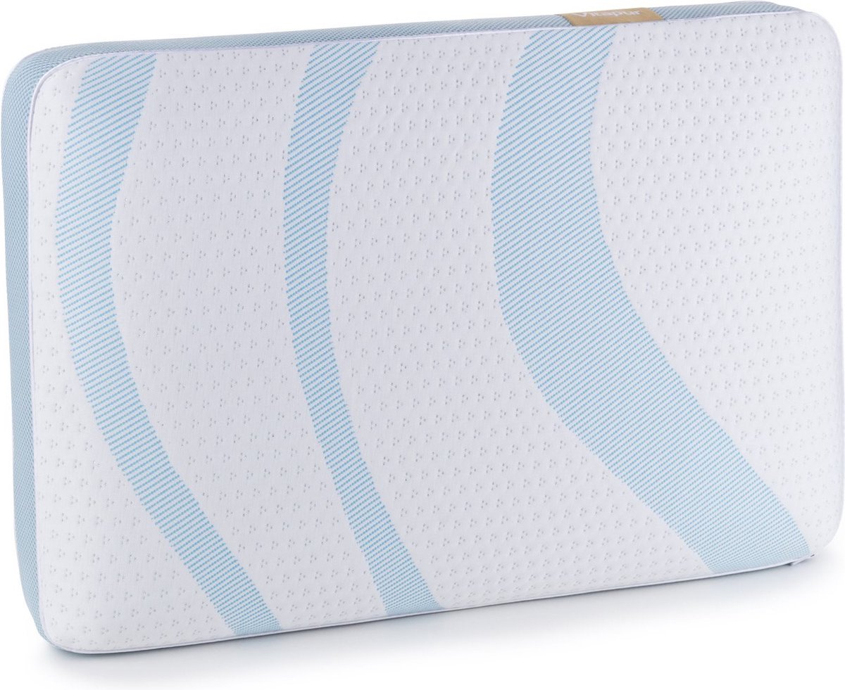 Vitapur Kussen - Hoofdkussen nekklachten - Verkoelend Memory Foam Hoofdkussen - Traagschuim tegen nekklachten - 40x60 cm