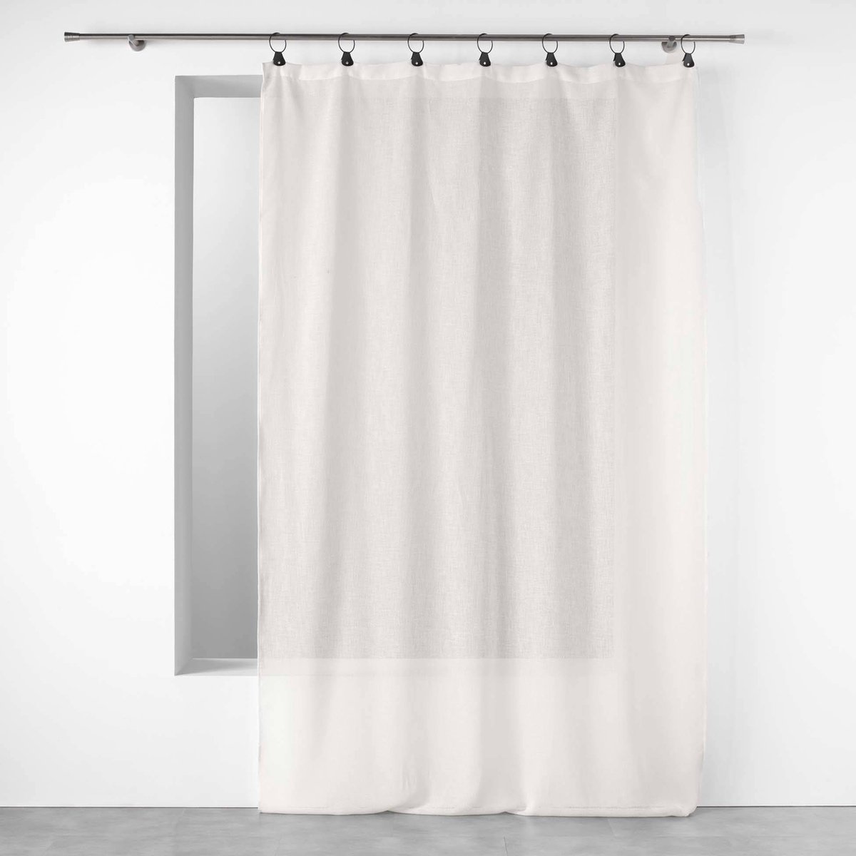 Gordijn van gaas LINKA met metalen ringen, 140 x 240 cm