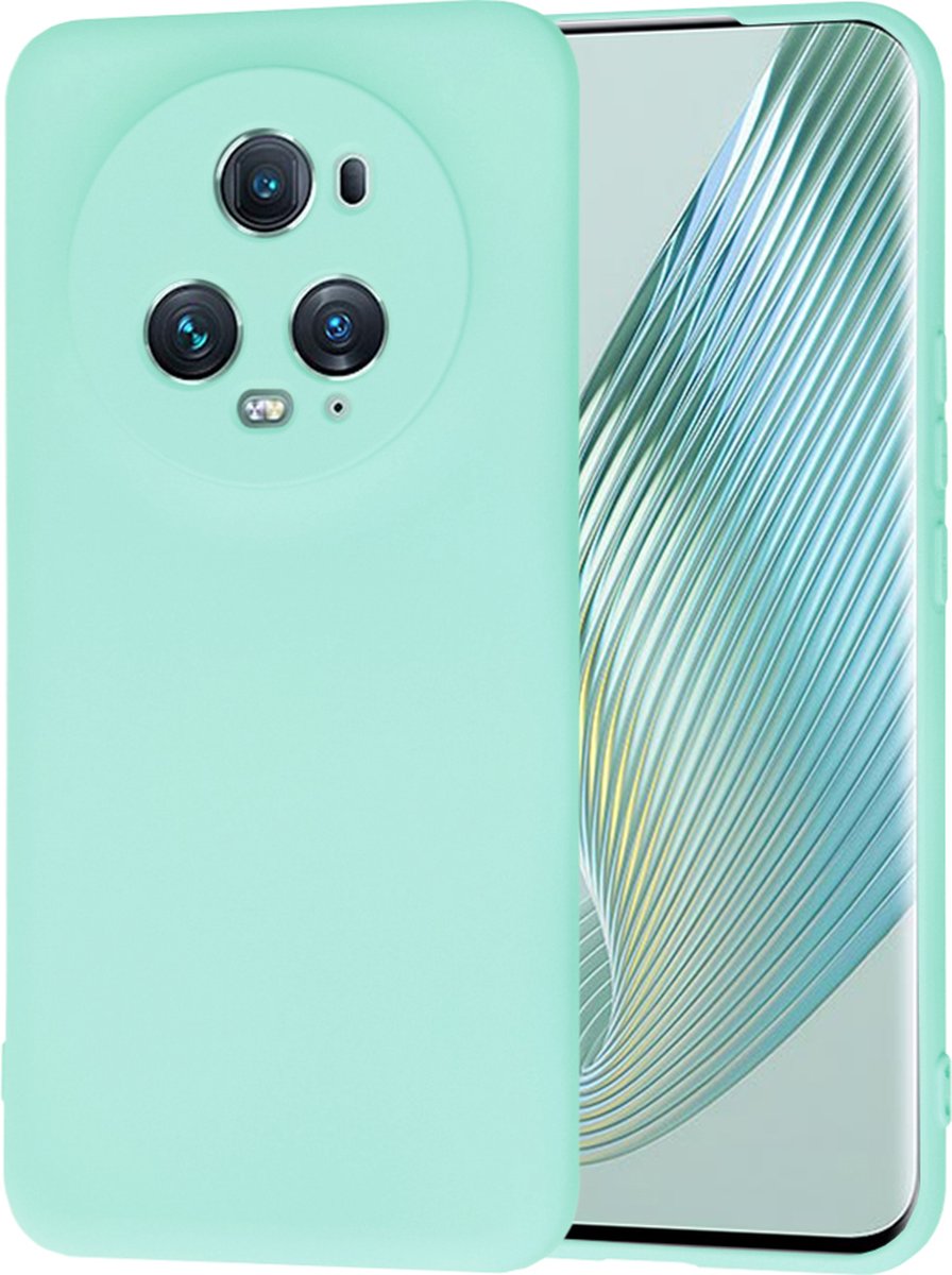 Techsuit Soft Flex Silicone Back Cover hoesje voor HONOR Magic5 Pro - Sea Blue