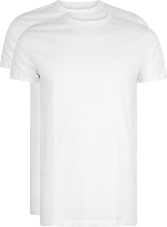 RJ Bodywear Everyday - Amsterdam - pack de 2 - T-shirt col rond large - blanc - Taille S