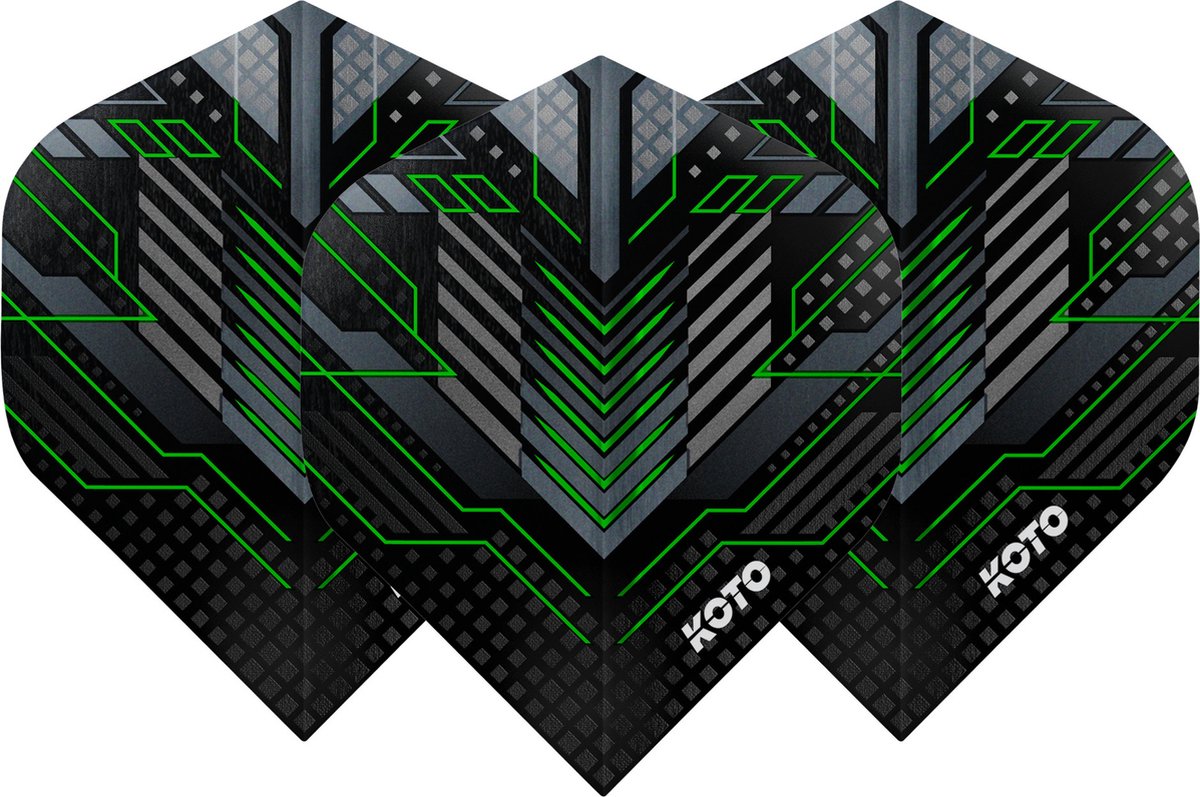 KOTO ZIZ-Matrix NO2 Green - Dart Flights