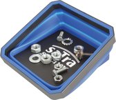 Bac magnétique bleu pliable avec vis et écrous.