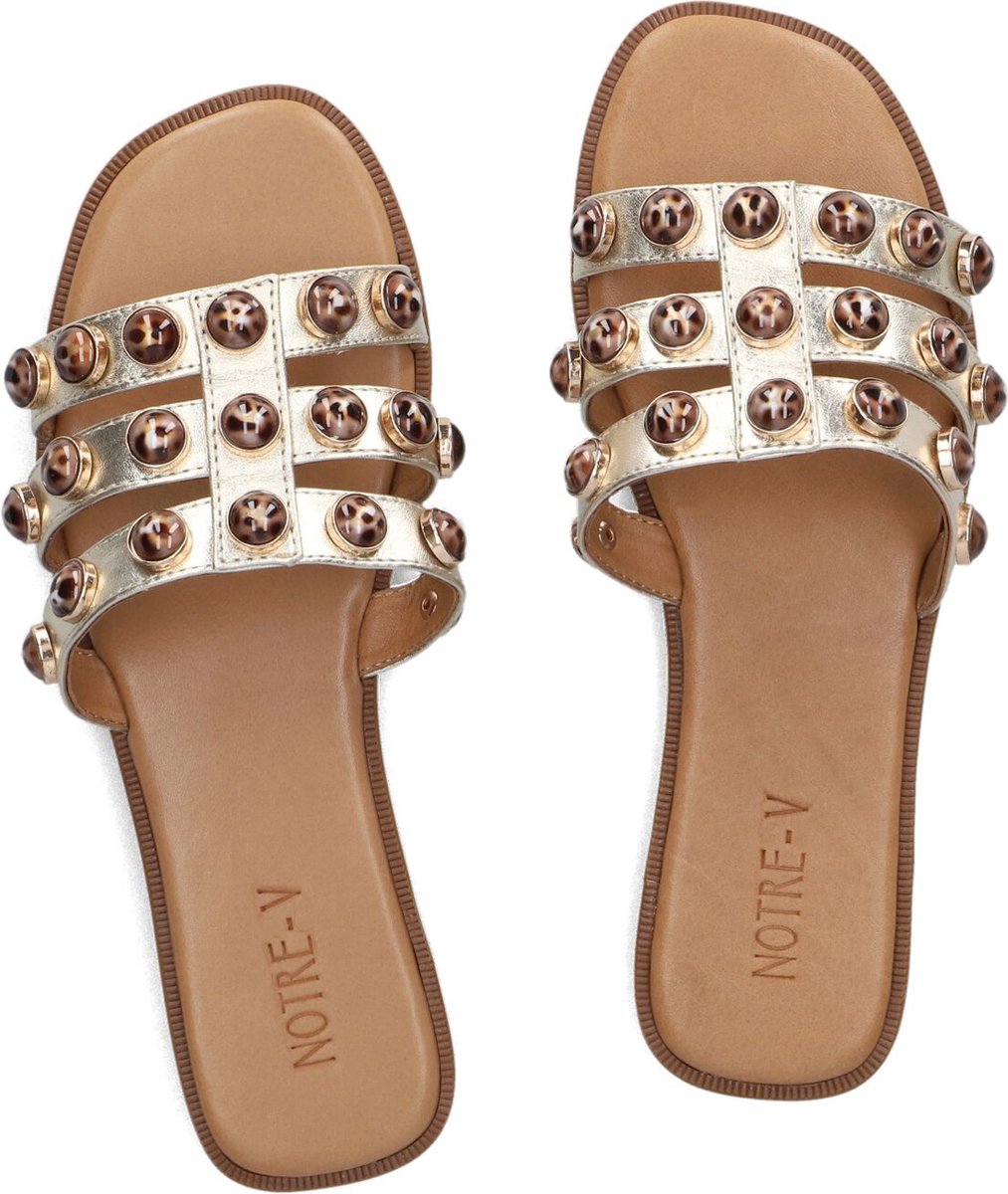 Gouden NOTRE-V Slippers 22718 | Omoda