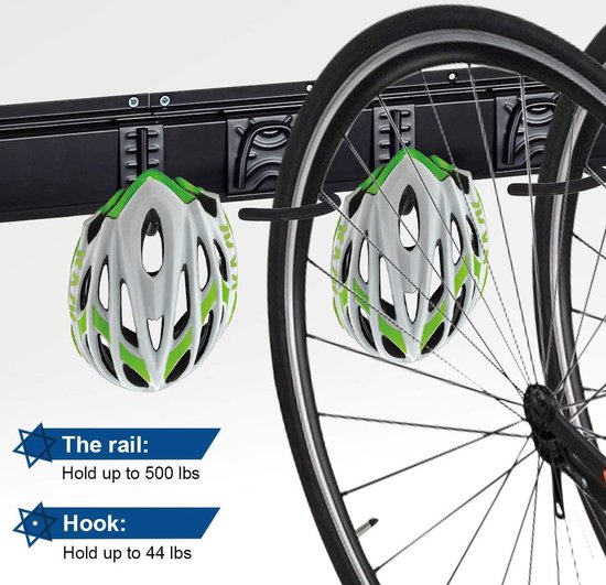 Sinoer Fahrradwandträger,Wandhalterung für 4 Fahrräder 2 Helme