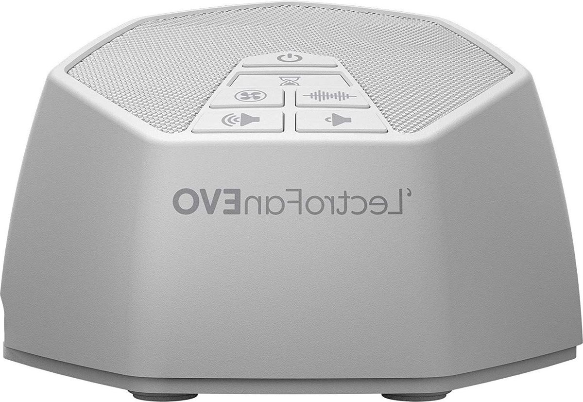 Witte ruismachine en niet-lusende ventilatorgeluiden met slaaptimer - Evo (wit)