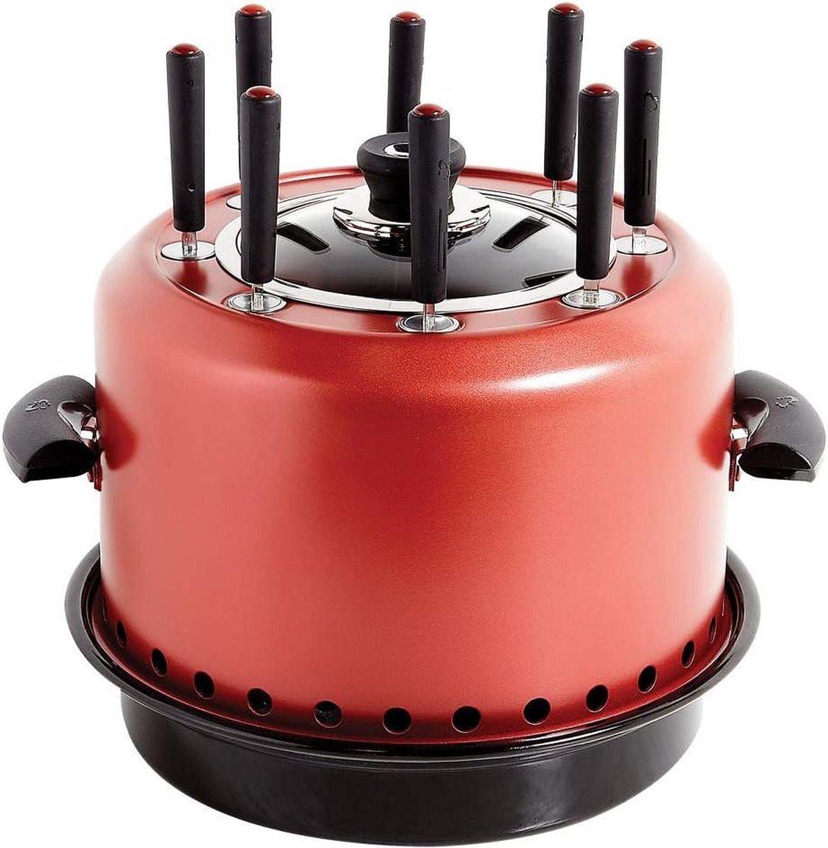 Rookloze barbecue grill - spies koken en bakken - premium vlees en groenten roosteren - draagbare tas voor kamperen en outdoor grill