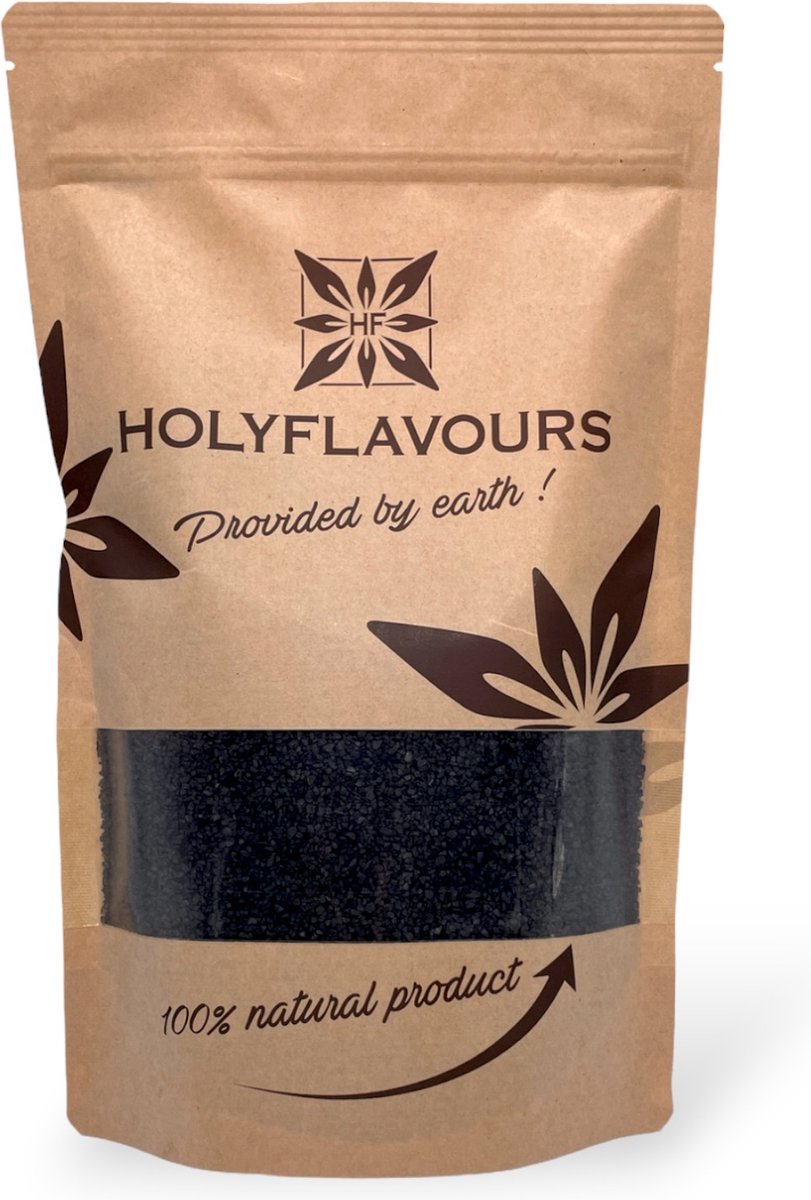 Goedkoopste Hawaii Zout Black Lava Zwart 1-2 mm - 1 Kg - Holyflavours