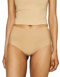 Culotte taille haute nude, finitions sans coutures.