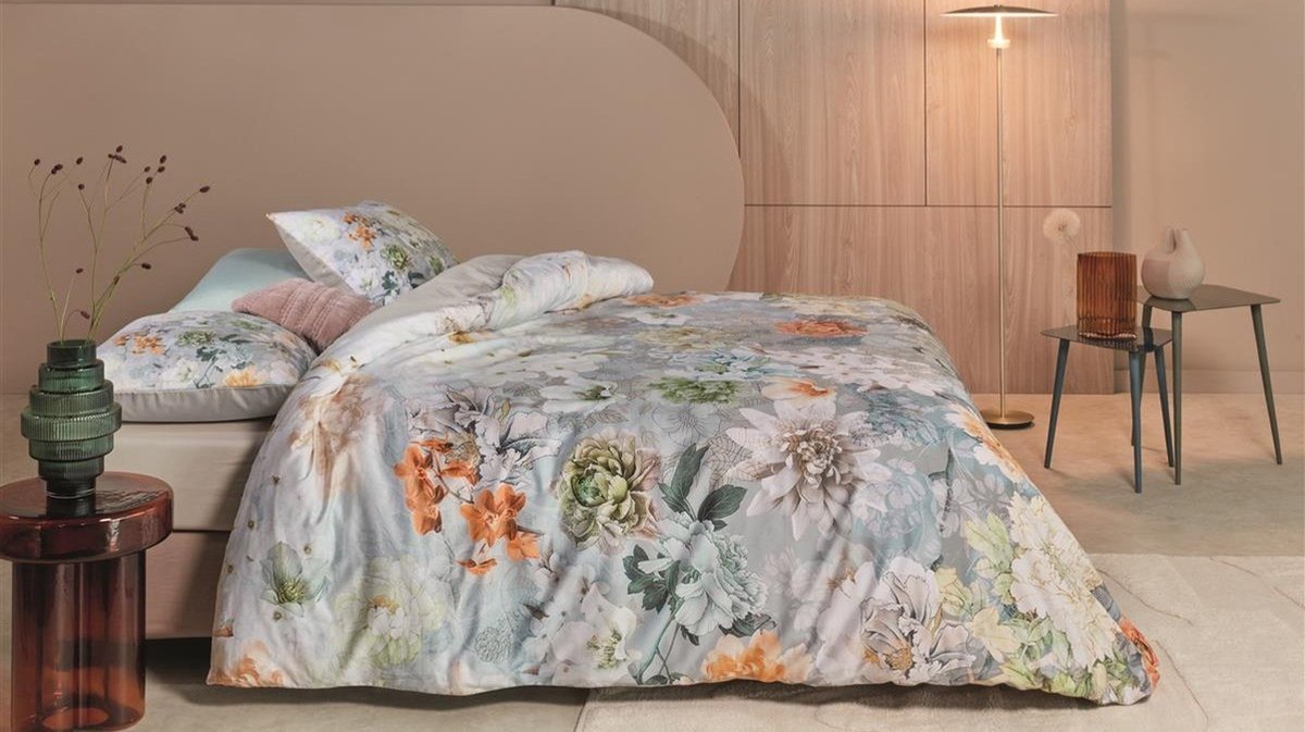 Kardol Established dekbedovertrek - Lits-Jumeaux - 240x200/220 - Blauw Grijs