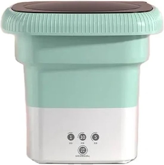 AnyPrice mini wasmachine – compact – 8L – groen – energiezuinig