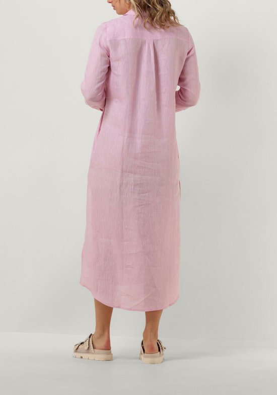 Resort Finest Dames Midi Jurk Shirt Dress Roze - Maat XS