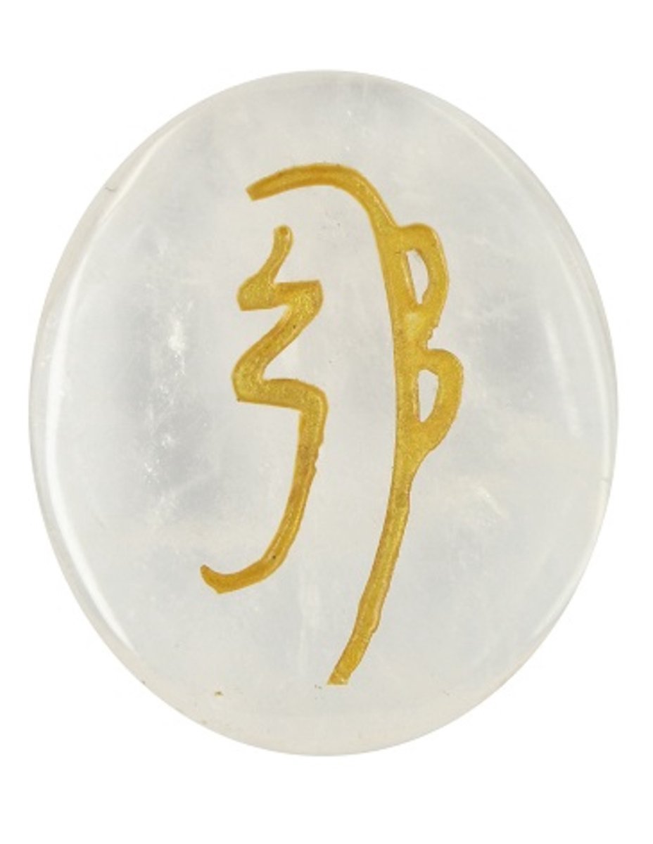 Ruben Robijn Bergkristal Sei-He-Ki reiki steen Wit / transparant