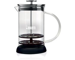 Bialetti Cappuccinatore Melkopschuimer 330 ml – Handmatige Melkopschuimer – Borosilicaat Glas – Voor Cappuccino, Latte Macchiato en Koffiespecialiteiten