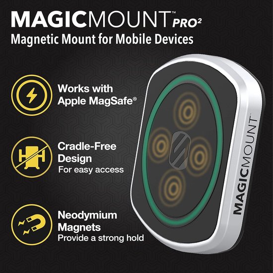 JSAUX Magnetische bekerhouder voor auto vrachtwagen met lange arm, bekerhouder telefoonhouder met MagMount N52 magneet mobiele telefoonhouder compatibel met iPhone 16 Pro Max/15/14/13, Samsung Galaxy