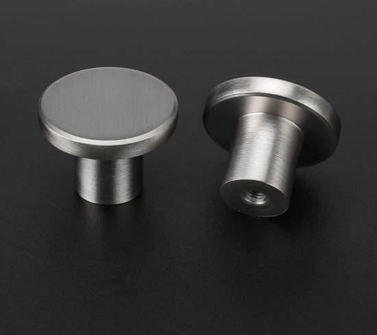 Amerdeco 10 Stuks Meubelknoppen Nikkel Goud Kast Knoppen Zwart Lade Knoppen Stang Knoppen Voor Kast Deurknop Commode Knoppen Kast Knoppen UK0003