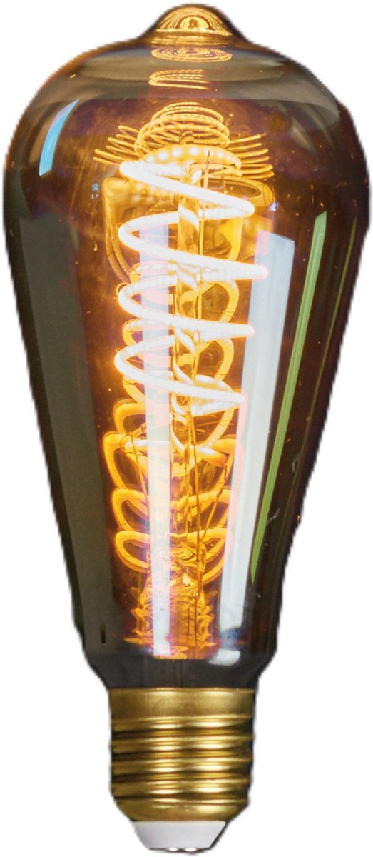 Anna's Collection LED Retro gloeilamp - dimbaar - designlamp - spiraal gloeidraad - 145 x 64 mm