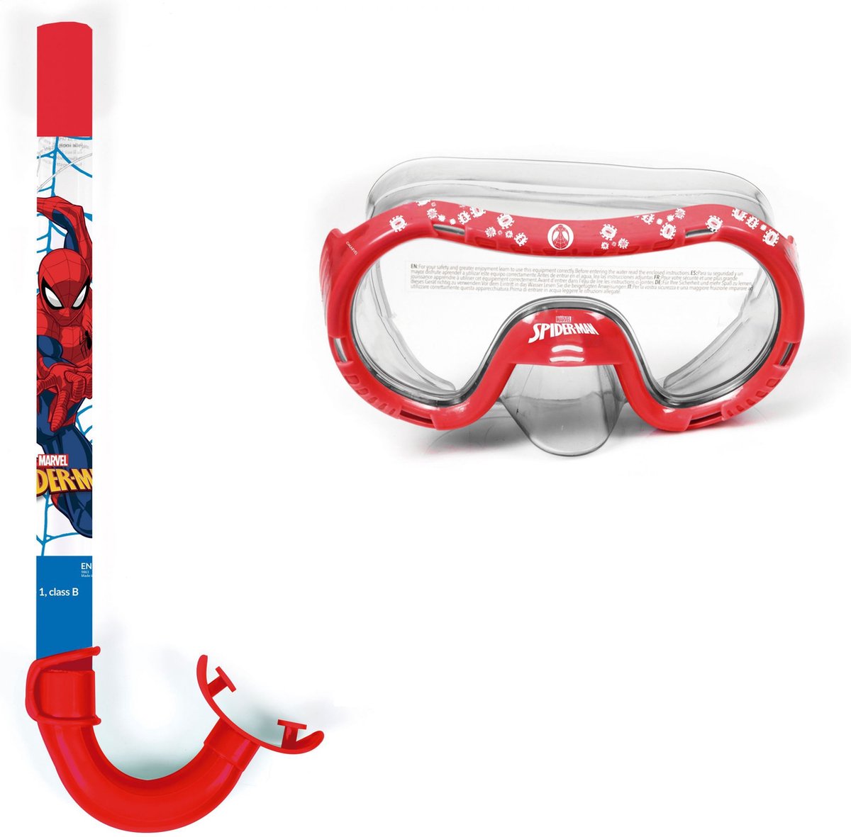 Arditex Marvel Spider Junior Snorkelset Rood Kinderen