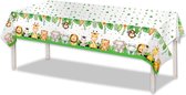 LUQ - Nappe de Luxe Safari Jungle décoration d'anniversaire chemin de table nappe en plastique Fête taille Xl