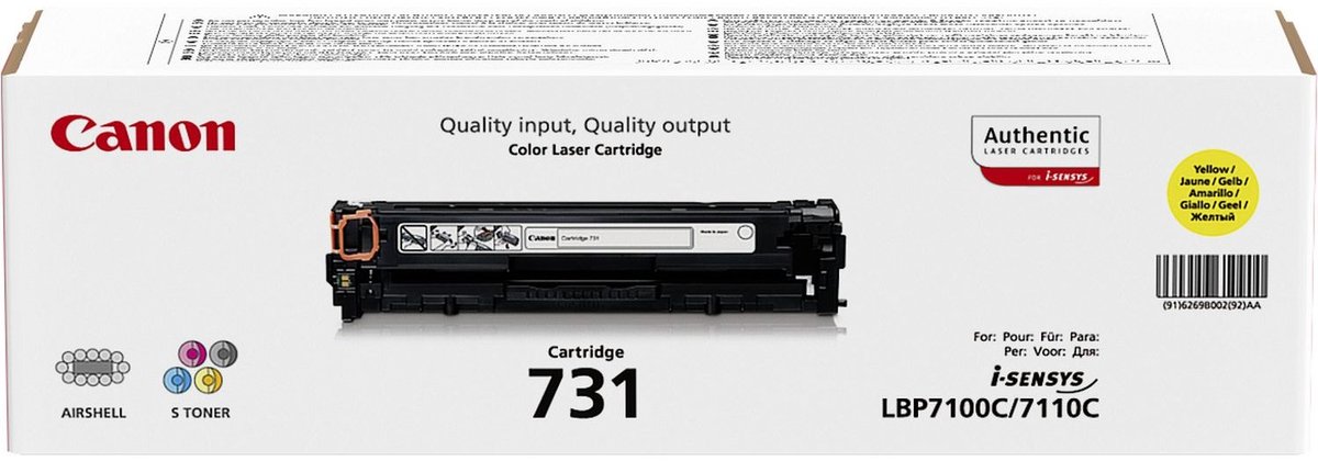 Canon 731Y - Tonercartridge / Geel