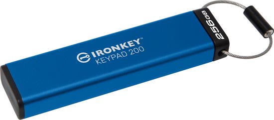 Kingston Technology IronKey 256GB Keypad 200, FIPS 140-3 Lvl 3 AES-256 versleuteld van Merkloos — afbeelding 2