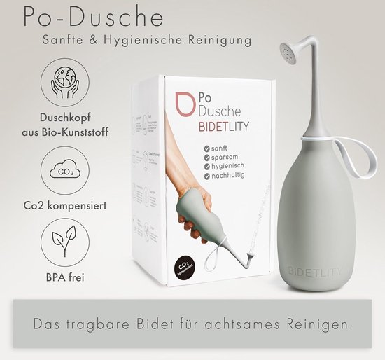 Elegante mobiele douche - Draagbaar bidet voor kont en achterwerk op toilet en op reis - Duurzaam en esthetisch - Intieme douche en kontdouche van Calmn. — afbeelding 2