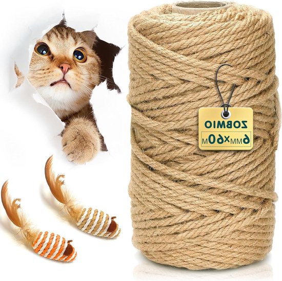 Jute touw 20 mm dik hennep touw 100% natuurlijk jute touw touw Jute