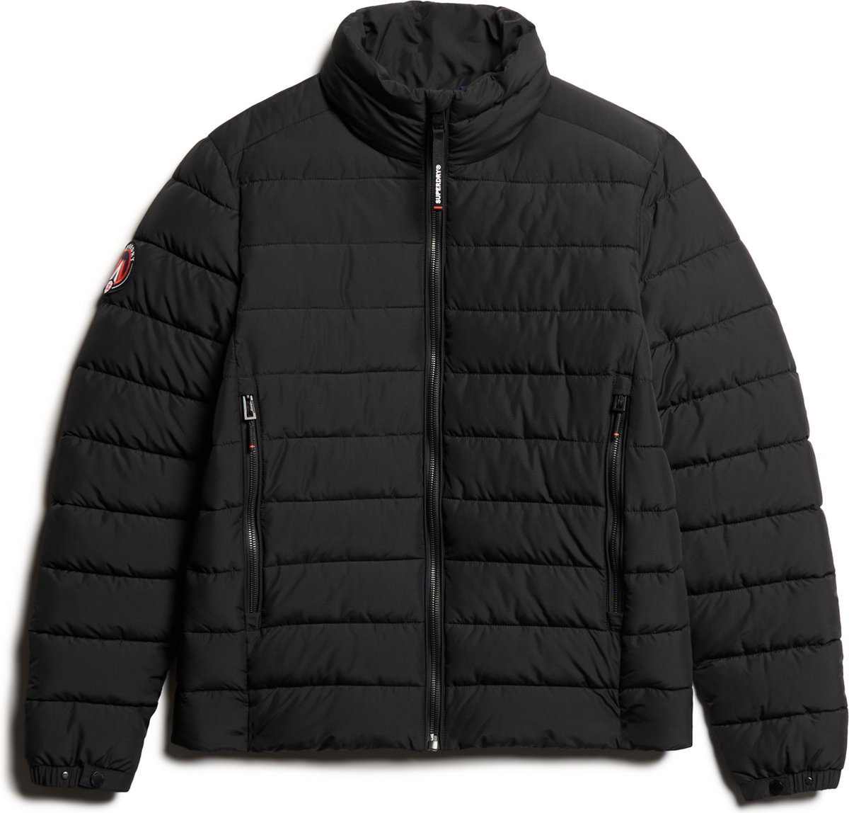 Superdry FUJI EMB PADDED JACKET Heren Jas 3XL Zwart
