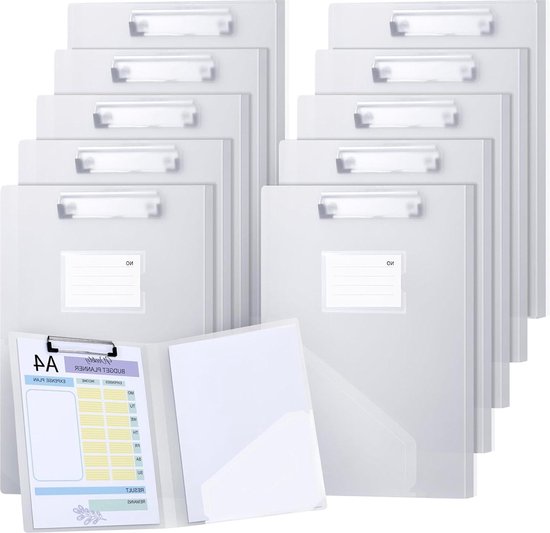 APLI Folding A4 Clipboard ABS Plastic Portable White APLI Folding