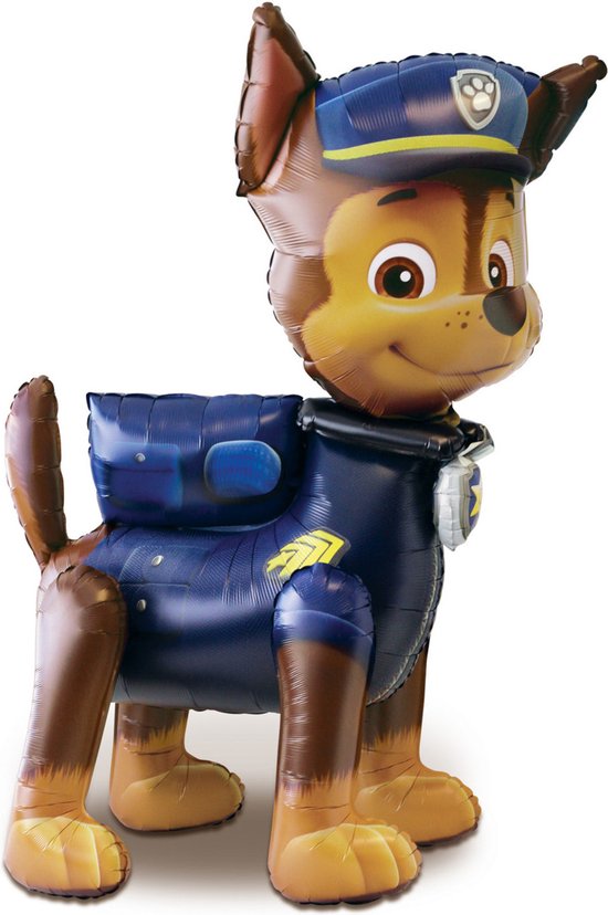 Chase ballon in politie-uniform, 137 cm hoog.