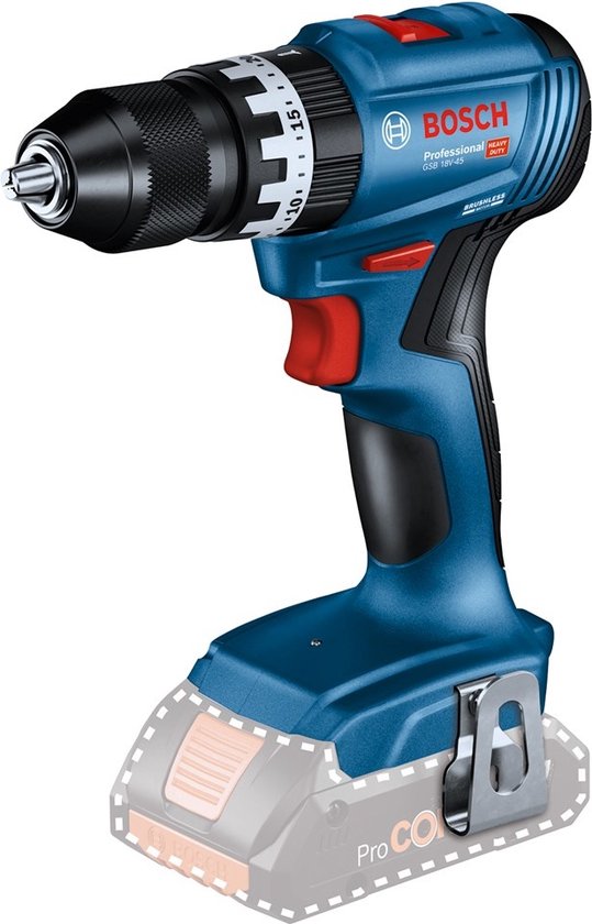 Bosch Professional GSB 18V-45 Accu Schroefklopboormachine 18V Basic Body – 06019K3300