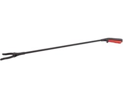 Vuilnisgrijper/ afvalgrijper - Zwerfafval grijpstok - 76 cm - Zwart/rood - afvalgrijpers - kunststof
