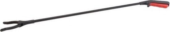 Vuilnisgrijper/ afvalgrijper - Zwerfafval grijpstok - 76 cm - Zwart/rood - afvalgrijpers - kunststof