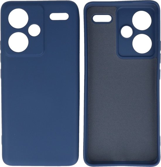 Coque adaptée pour Xiaomi Redmi Note 13 Pro Plus 5G – Coque arrière Fashion – Coque de téléphone colorée – Bleu marine
