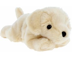 Keel Toys Knuffeldier Puppy Labrador hond - zachte pluche stof - premium knuffels - beige - 30 cm - honden knuffel huisdieren