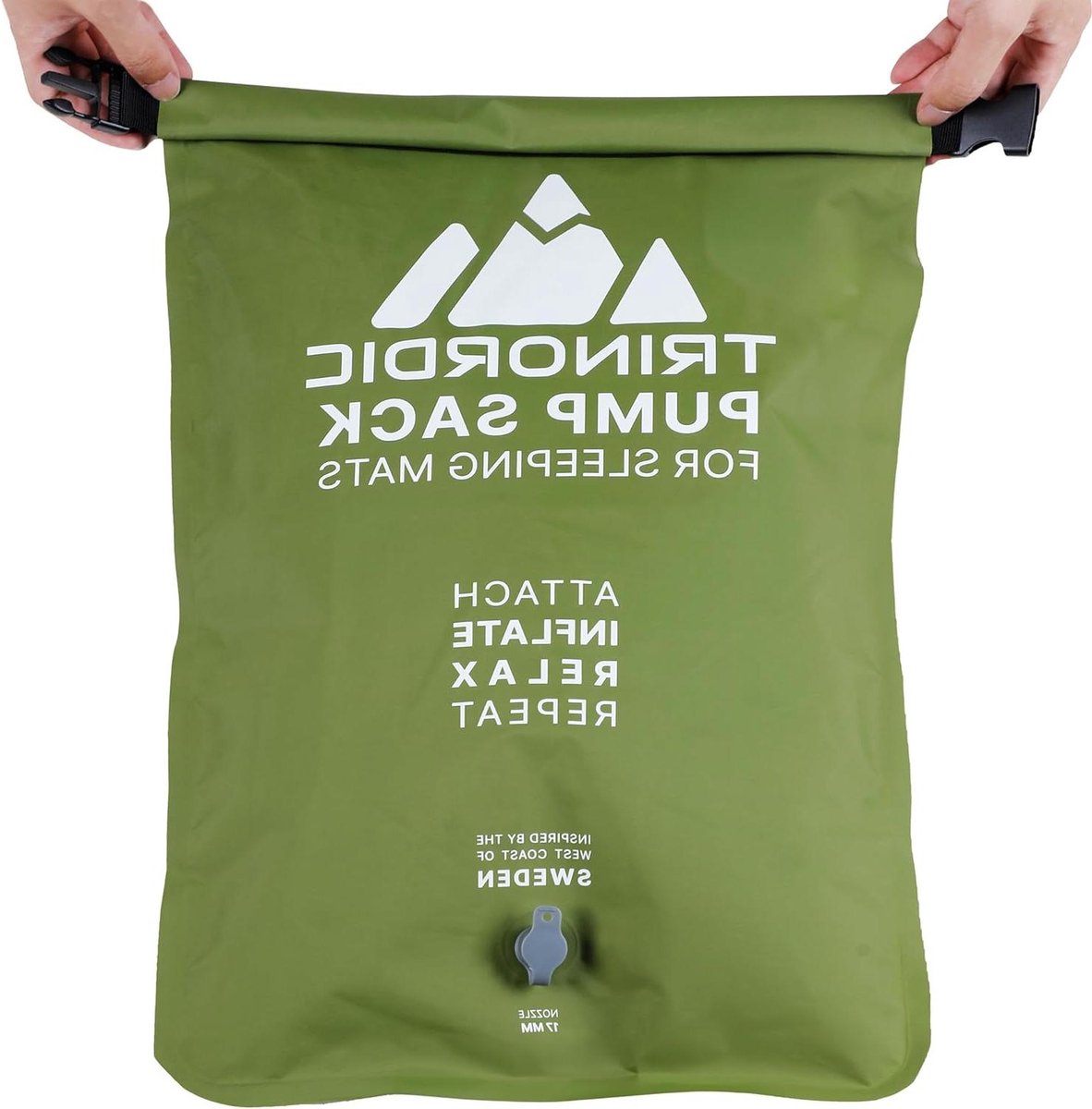Multifunctionele pompzak - campingaccessoire voor slaapmatten - 17 mm mondstuk