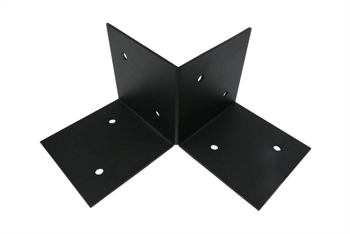 Wovar Pergola Vloerelement Zwart voor 12 x 12 cm palen | Per Stuk