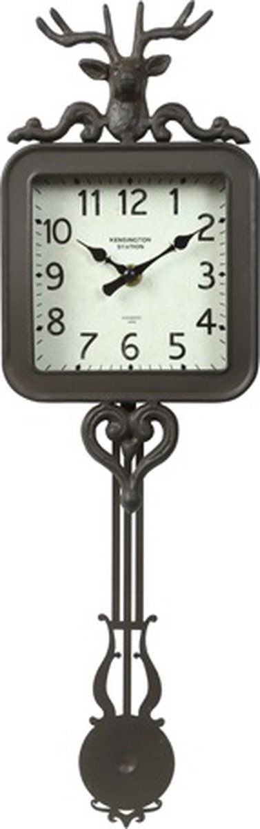 Wandklok Pendle wit/zwart