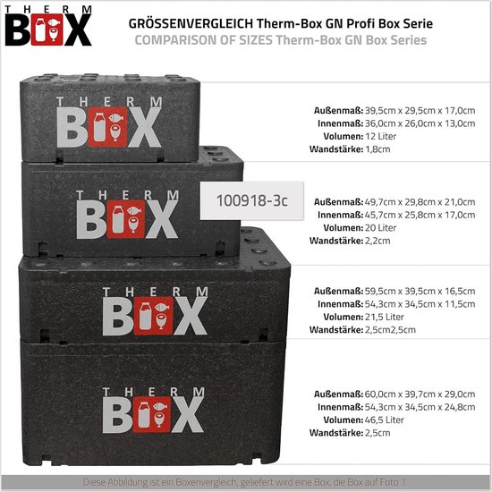 Professionele piepschuimbox - koelelement - koelbox transportbox - thermohouder - herbruikbaar Cool Box Stand van Pro — afbeelding 3