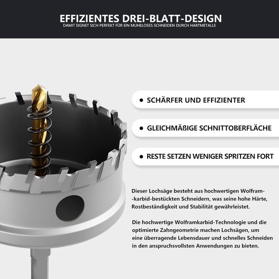 Professionele Gatenzaag 80 mm voor Perfecte Gaten Professionele Gatenzaag 80 mm voor Perfecte Gaten