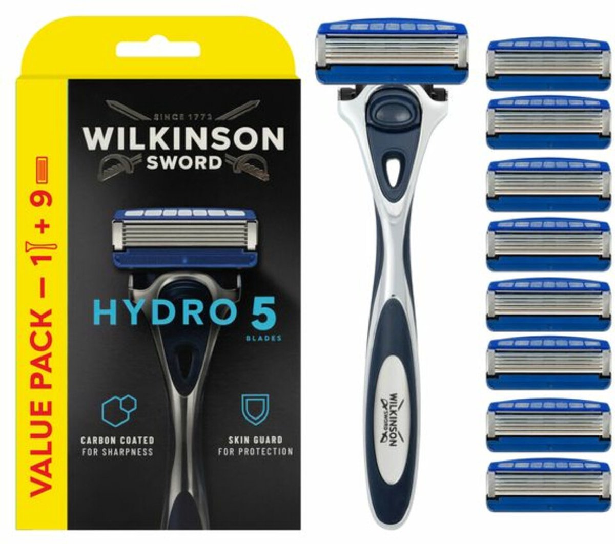 Wilkinson Hydro 5 - Scheerapparaat + 9 Scheermesjes