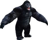 KIMU® Groot Opblaas Kostuum Gorilla Zwart - 3m Opblaasbaar Pak - Apenpak Mascotte Opblaaspak - Opblaasbare Aap Dierenpak Kong Volwassenen Festival