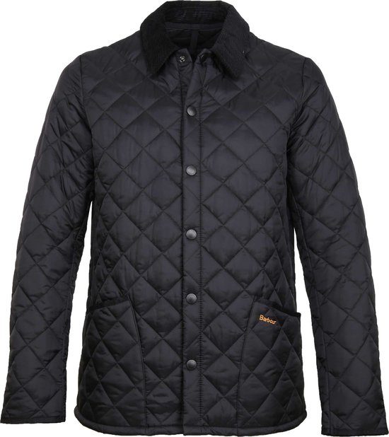 Barbour Heritage Liddesdale Quilted Jas Zwart - Maat M - Heren - Tussenjas