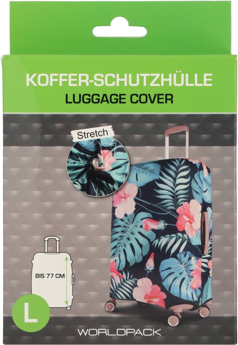 Worldpack Luggage Cover Kofferhoes L Flowers
