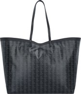 LACOSTE Sac shopper Sac à épaule Zel Shopping Bag Monogram Noir Gris