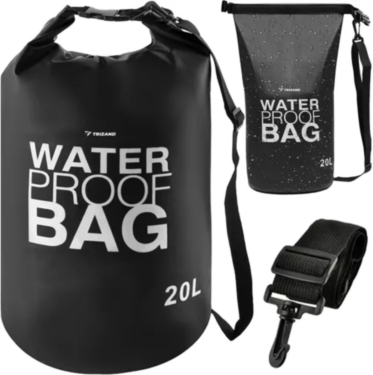 Trizand Waterdichte Tas 20L - Duurzaam en Betrouwbaar voor Buitenactiviteiten