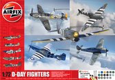 1:72 Airfix 50192 D-Day Fighters - 5 Avions - Coffret cadeau en plastique