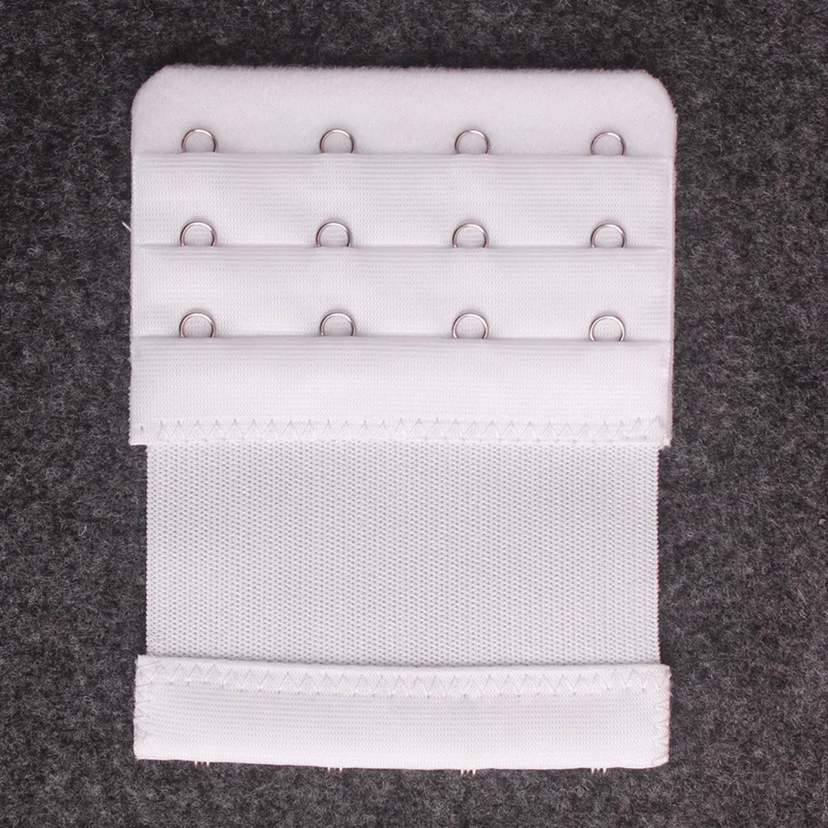 CHPN - BH verlengen - BH verlengstukje - BH band verlengen - Wit - 4 haaks - Elastisch - Universeel - BH - BH accessoire - Te strakke BH - 2 stuks - Elastisch