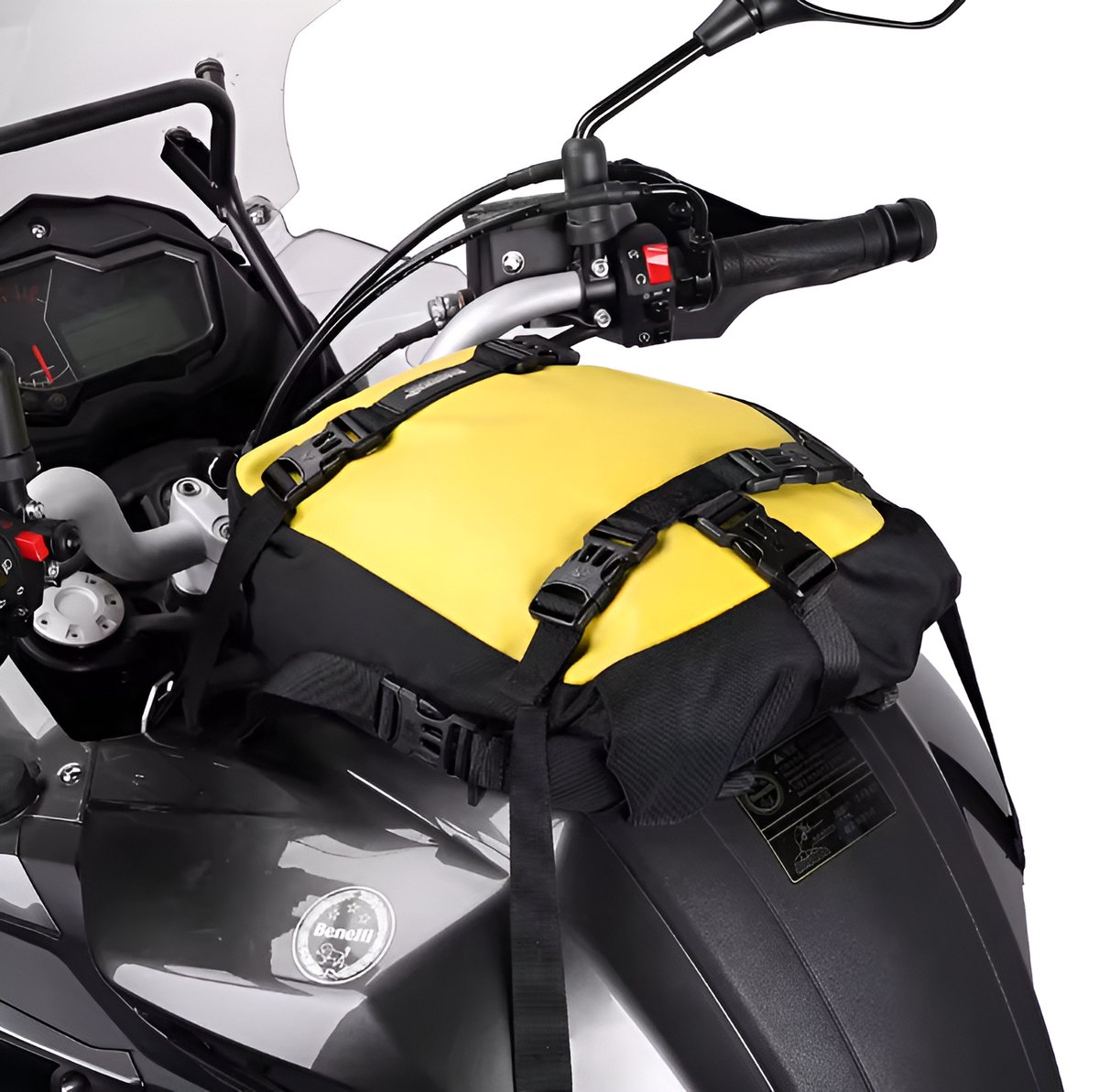 CarryQuest® - Motorfiets Achter Tas 10L Waterdicht Multifunctioneel Zadel Zijbagage Tas Fietsrugzak Universeel - Geel 10L